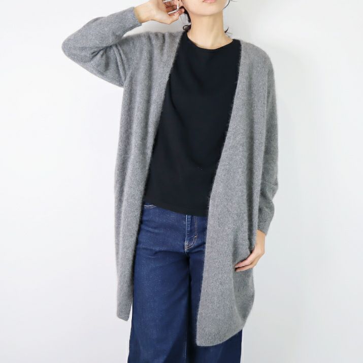 【新品】MARCCAIN カーディガン　羊毛　ラクーン　ジャケット　軽量 新品】MARCCAIN カーディガン羊毛ラクーンジャケット軽量