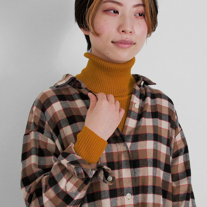 4【美品】ドゥーズィエムクラス　ウール100 リブタートル　日本製 23AW✨ドゥーズィエムクラス リブタートルネックニット ウール100% 黒