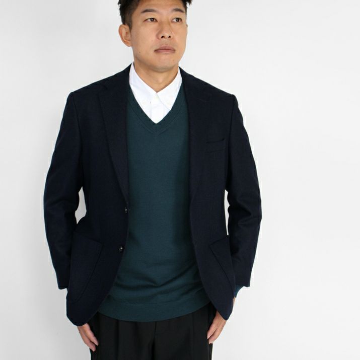 ウール100％メンズVネックプルオーバー | Milestone公式オンラインストア