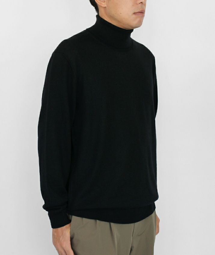 ウール100％メンズタートルネックプルオーバー | Milestone公式