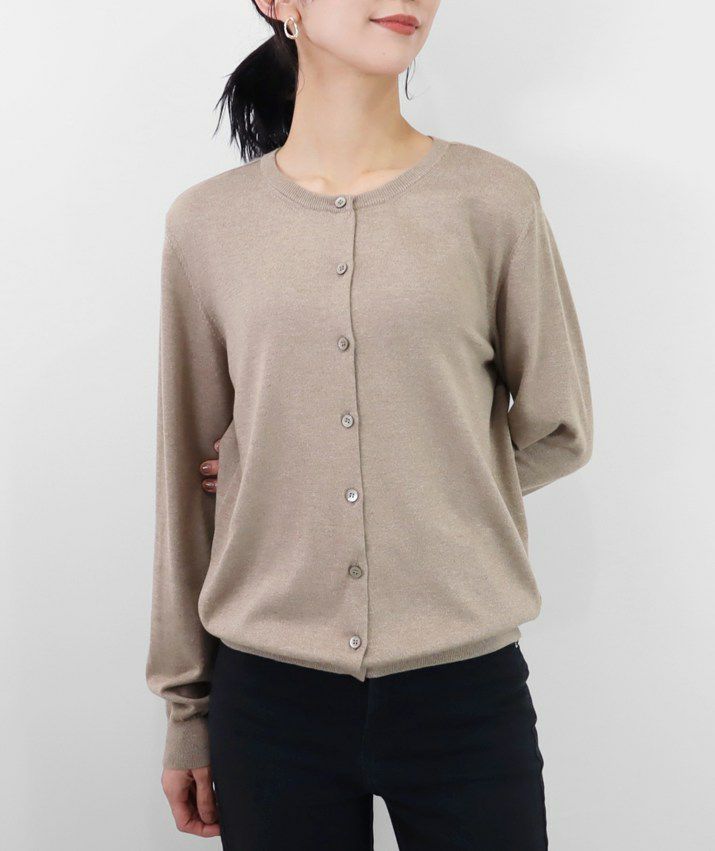 シルクカシミヤクルーネックカーディガン | Milestone公式オンラインストア