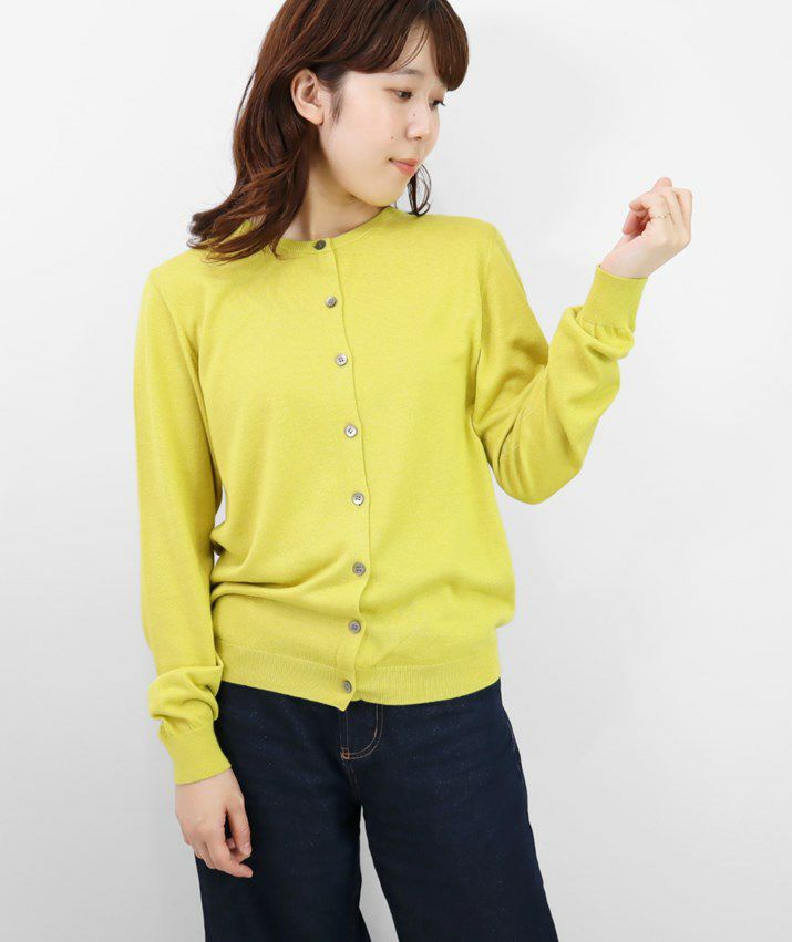 シルクカシミヤクルーネックカーディガン | Milestone公式オンラインストア