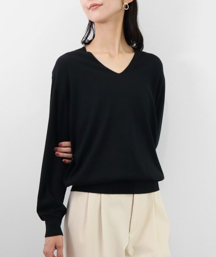 シルクカシミヤVネックセーター | Milestone公式オンラインストア